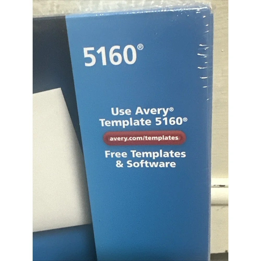 Avery Easy Peel Mailing Address Labels Laser 1‎ x 2 5/8 White 3000/Box 5160